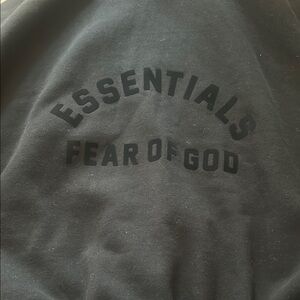 Fear of God Essentials Black Sweatshirt